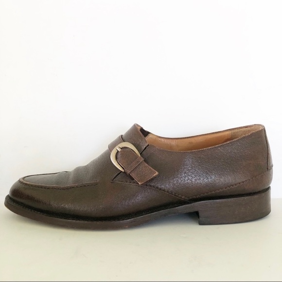Bally Vicolo Italian Brown Leather Vintage Slip On Luxury Loafers - Picture 8 of 14